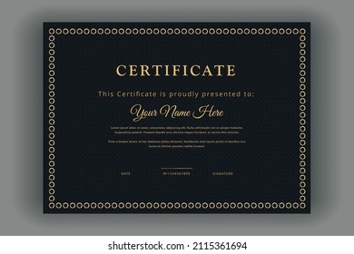Award certificate of achievement template for multipurpose use design