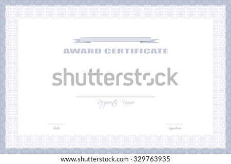 Award Certificate Design