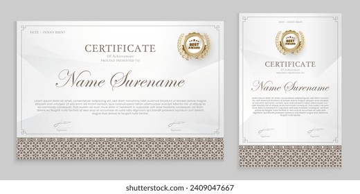 Award certificate design. suitable for awards, graduations, certificates and others