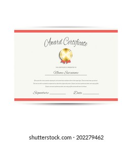 Award Certificate (design Template)