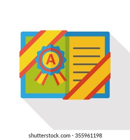 award certificate flat icon