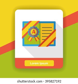 award certificate flat icon