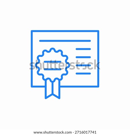 award certificate icon sign vector