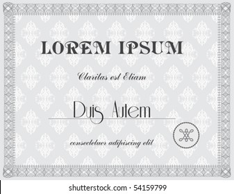 Award Certificate Template