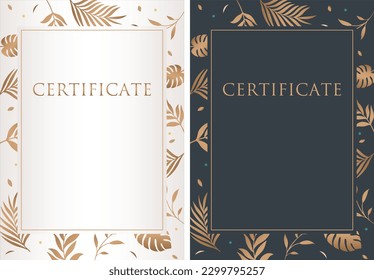 diseño de plantilla de certificado de premio 100