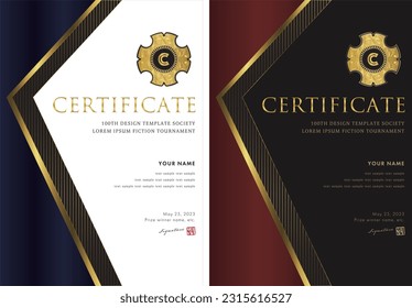 award certificate template design 146
This award certificate design template is highly customizable and can be optimized to your liking by inserting text, logos, photos, and more. This award is just o