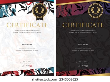 award certificate template design 161
This award certificate design template is highly customizable and can be optimized to your liking by inserting text, logos, photos, and more.