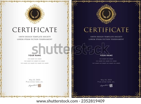 award certificate template design 167
This award certificate design template is highly customizable and can be optimized to your liking by inserting text, logos, photos, and more.