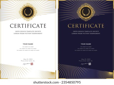 award certificate template design 169
This award certificate design template is highly customizable and can be optimized to your liking by inserting text, logos, photos, and more.