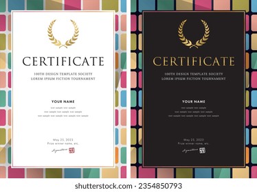 award certificate template design 171
This award certificate design template is highly customizable and can be optimized to your liking by inserting text, logos, photos, and more.