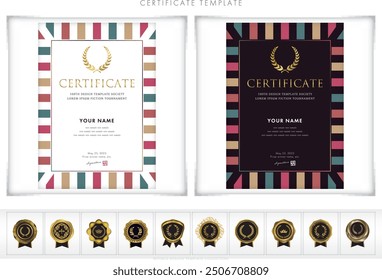 award certificate template design 221