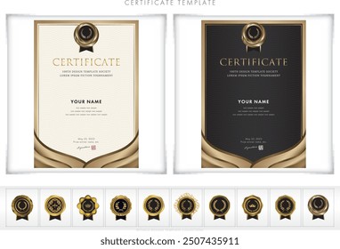 award certificate template design 227