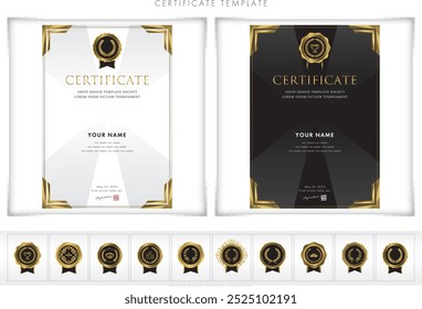 award certificate template design 241