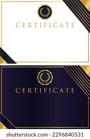 Award certificate template design landscape orientation 04