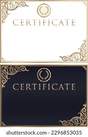 Award certificate template design landscape orientation 07