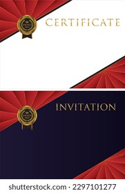 Award certificate template design landscape orientation 13