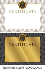 Award certificate template design landscape orientation 19
