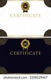 Award certificate template design landscape orientation 38