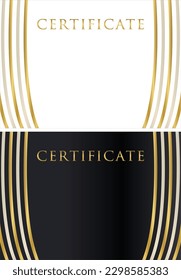 Award certificate template design landscape orientation 26