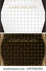 Orientación horizontal del diseño de plantillas de certificados de premio 47