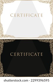 Award certificate template design landscape orientation 67