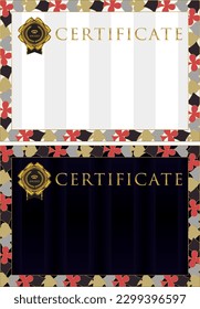 Award certificate template design landscape orientation 63
