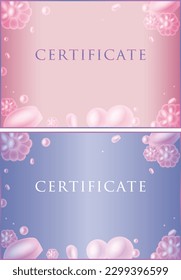 Award certificate template design landscape orientation 68