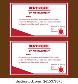 Award certificate template elegant classic with illustration