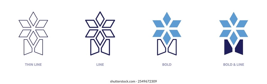 Award certificates icon in 4 different styles. Thin Line, Line, Bold, and Bold Line. Duotone style. Editable stroke.