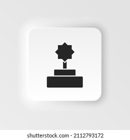 Award, champion vector icon. Simple element neumorphic style illustration Award, champion vector icon. Material concept vector illustration.
