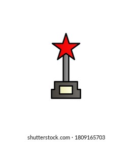 Award-Kinofarben-Vektorsymbol