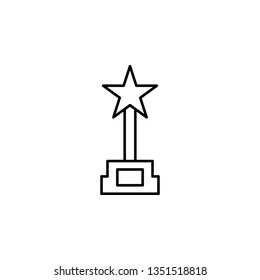 award cinema icon. Simple thin line, outline vector of movie, cinema, film, screen, flicks icons for UI and UX, website or mobile application