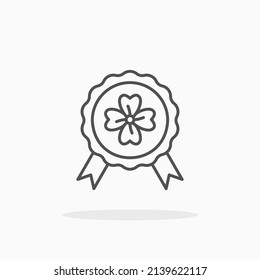 Icono de la línea de tracción de premios. Actrazo editable y píxel perfecto.