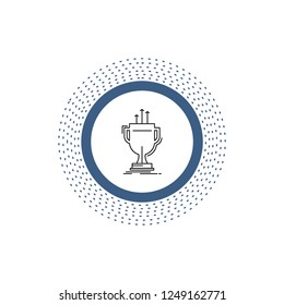 award, competitive, cup, edge, prize Line Icon. Vector isolated illustration