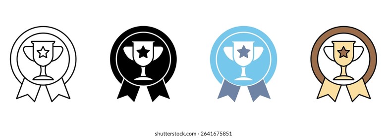 AWARD concept line icon. Simple element illustration.
