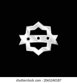 Award Congratulation silberplatzierte Metallsymbol