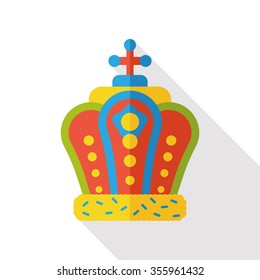 award crown flat icon