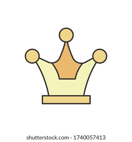 Award, crown icon. Simple outline colored vector of award icons for ui and ux, website or mobile application