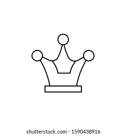 Award, crown icon. Simple thin line, outline vector of awards icons for ui and ux, website or mobile application