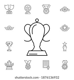 Award, cup flat vector icon in awards pack