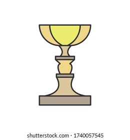 Premio, icono de copa. Sencillo esquema coloreado vector de iconos de premio para ui y ux, sitio web o aplicación móvil