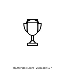 Award cup icon. Simple style award event poster background symbol. Award cup brand logo design element. Award cup t-shirt printing. vector for sticker.