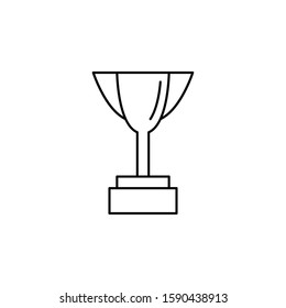 Award, cup icon. Simple thin line, outline vector of awards icons for ui and ux, website or mobile application