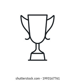 Award cup icon vector linear style