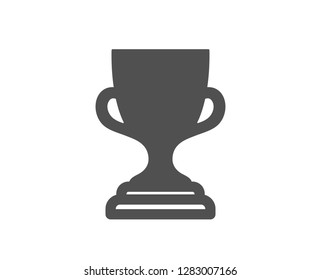 Award cup icon. Winner Trophy symbol. Sports achievement sign. Quality design element. Classic style icon. Vector