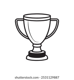 Icono de la línea de la taza de premio, diseño, píxel perfecto, trazo editable. Medalla, Ganador, Primer Lugar.