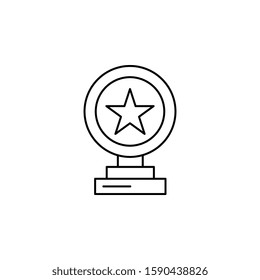Award, cup, star icon. Simple thin line, outline vector of awards icons for ui and ux, website or mobile application