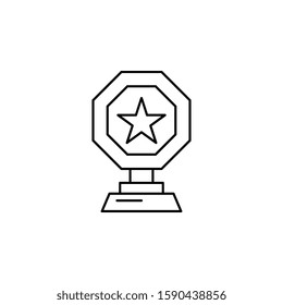 Award, cup, star icon. Simple thin line, outline vector of awards icons for ui and ux, website or mobile application