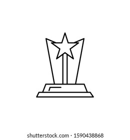 Award, cup, star icon. Simple thin line, outline vector of awards icons for ui and ux, website or mobile application