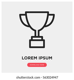 Award cup vector icon
